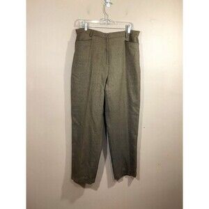 VTG Jones New York County Wool Tweed Pants 14 Brown 90s Academia Preppy